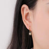 Wholesale S925 Sterling Silver Star Shaped Fashion Personality Creative Pendant Earrings With Diamond Design
