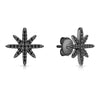 Wholesale S925 Sterling Silver Starshaped Inlaid Zircon Earrings Fashionable Stylish Design