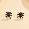 Wholesale S925 Sterling Silver Starshaped Inlaid Zircon Earrings Fashionable Stylish Design