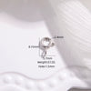 Wholesale S925 Sterling Silver Steering Wheel Shape Spring Buckle Jewelry Accessories With Electroplating Treatment
