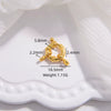 Wholesale S925 Sterling Silver Steering Wheel Shape Spring Buckle Jewelry Accessories With Electroplating Treatment