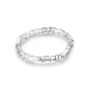 Wholesale S925 Sterling Silver Summer Color Beaded Dopamine Niche Design Broken Silver Ring For Women With Electroplating