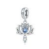 Wholesale S925 Sterling Silver Sunflower Tulip Pendant Jewelry Accessories For Bracelet And Necklace With Dripping Oil Design