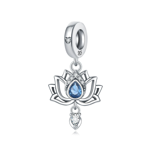 Wholesale S925 Sterling Silver Sunflower Tulip Pendant Jewelry Accessories For Bracelet And Necklace With Dripping Oil Design
