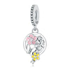 Wholesale S925 Sterling Silver Sunflower Tulip Pendant Jewelry Accessories For Bracelet And Necklace With Dripping Oil Design