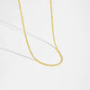 Wholesale S925 Sterling Silver Tennis Chain Necklace With Single Row Zircon Inlay Electroplated Platinum Or 18K Gold Geometric Style