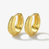 Wholesale S925 Sterling Silver Thread Plain Circle Ring Ear Buckle Light Luxury Style Jewelry