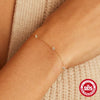 Wholesale S925 Sterling Silver Three Diamondencrusted Light Luxury Elegant Stacked Daily Allmatch Women's Bracelet With Geometric Design And Electroplating Treatment