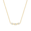 Wholesale S925 Sterling Silver Three Diamondencrusted Stacked Ochain Necklace For Women With Electroplating Treatment Light Luxury Elegant Clavicle Chain