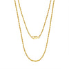 Wholesale S925 Sterling Silver Twist Chain Geometric Style Unisex Hiphop Necklace With Electroplating