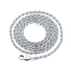 Wholesale S925 Sterling Silver Twist Chain Geometric Style Unisex Hiphop Necklace With Electroplating
