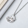 Wholesale S925 Sterling Silver Unicorn Necklace With Cross Chain And Electroplating Treatment For Women