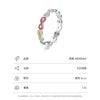 Wholesale S925 Sterling Silver Unlimited Love Symbol Epoxy Ring For Women