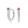 Wholesale S925 Sterling Silver Ushaped Electroplated Zirconium Inlaid Women's Light Luxury Style Earrings