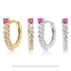 Wholesale S925 Sterling Silver Ushaped Electroplated Zirconium Inlaid Women's Light Luxury Style Earrings