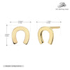 Wholesale S925 Sterling Silver Ushaped Fashion Simple Allmatch Women's Ear Jewelry With Electroplating Design