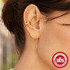Wholesale S925 Sterling Silver Ushaped Minimalist Geometric Joker Earrings With Electroplating For Women
