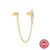Wholesale S925 Sterling Silver Water Drop Geometric Tassel Enamel Ear Clip Earrings With Electroplating