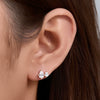 Wholesale S925 Sterling Silver Water Drop Zircon Diamond Inlaid Earrings For Women