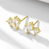 Wholesale S925 Sterling Silver Water Drop Zircon Diamond Inlaid Earrings For Women