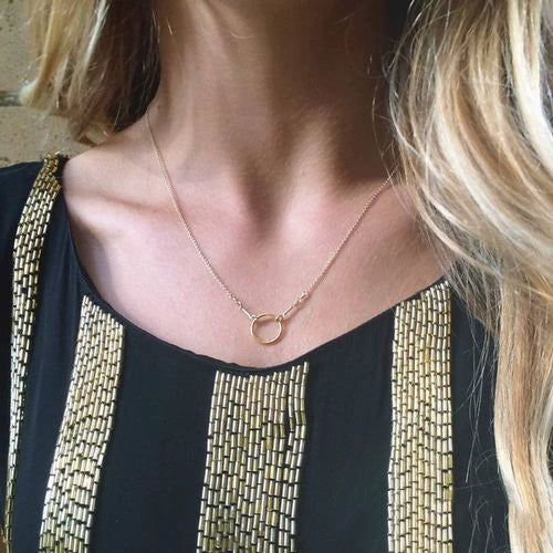 Wholesale S925 Sterling Silver Women's Clavicle Chain Necklace With 18K Rose Gold Plated Minimalist Pendant And Ball Chain