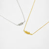Wholesale S925 Sterling Silver Women's Collarbone Chain With Leaf Pendant Electroplated Silver Jewelry