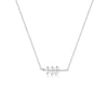 Wholesale S925 Sterling Silver Women's Collarbone Chain With Leaf Pendant Electroplated Silver Jewelry