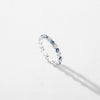Wholesale S925 Sterling Silver Women's Devil's Eye Ring With Dropping Glue Treatment