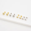 Wholesale S925 Sterling Silver Women's Earrings With Simple High End Sense And Leaf Pattern Electroplated