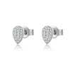 Wholesale S925 Sterling Silver Women's Earrings With Simple High End Sense And Leaf Pattern Electroplated
