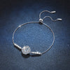 Wholesale S925 Sterling Silver Women's Elegant Adjustable Bracelet With Sunflower Pattern And Seiko Treatment