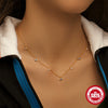 Wholesale S925 Sterling Silver Women's Fashion Devil's Eye With Zircon Necklace Electroplated Geometric Ochain Clavicle Chain