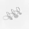 Wholesale S925 Sterling Silver Women's Irregular Design Earring With Platinum And 18K Gold Electroplating