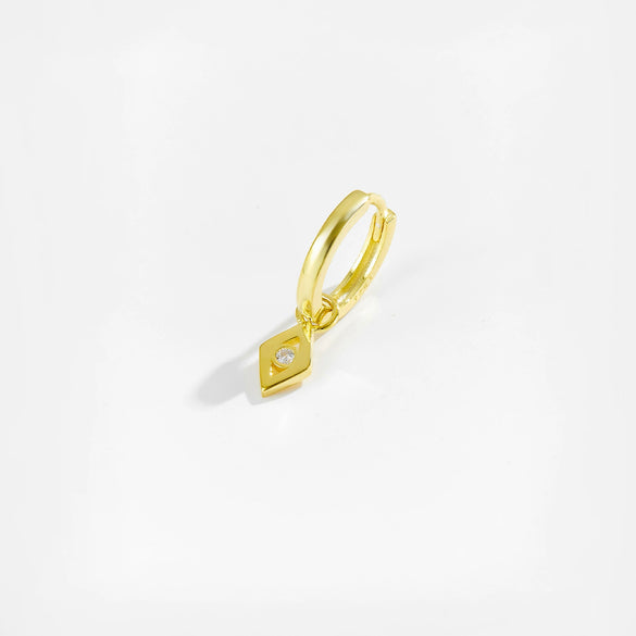 Wholesale S925 Sterling Silver Women's Irregular Design Earring With Platinum And 18K Gold Electroplating