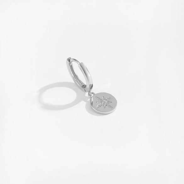 Wholesale S925 Sterling Silver Women's Irregular Design Earring With Platinum And 18K Gold Electroplating