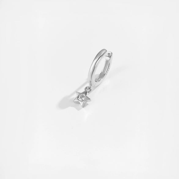 Wholesale S925 Sterling Silver Women's Irregular Design Earring With Platinum And 18K Gold Electroplating