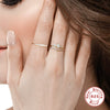 Wholesale S925 Sterling Silver Women's Irregular Geometric Fashion Luxury Personality Wedding Ring With Zirconia