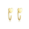 Wholesale S925 Sterling Silver Women's Simple High End Ear Studs With U Shape Design And Diamond Treatment Process