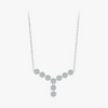 Wholesale S925 Sterling Silver Y Character Flower Flash Diamond Electroplated Women's Clavicle Chain Necklace Light Luxury Style