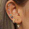 Wholesale S925 Sterling Silver Zircon Insect Butterfly Style Earring