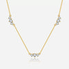 Wholesale S925 Sterling Silver Zircon Women's Clavicle Chain With Geometric Pattern And Electroplating Process