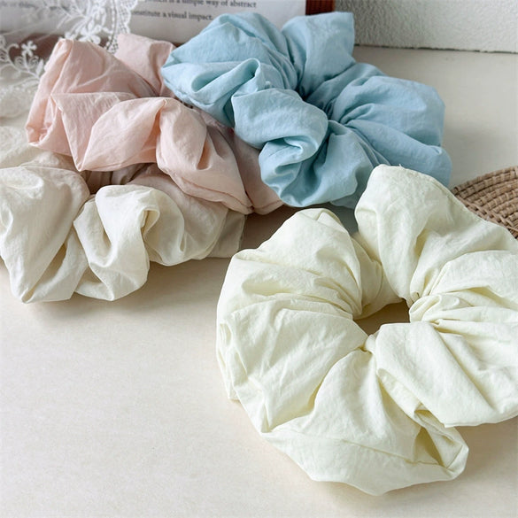 Wholesale Satin Handmade Cloud Sponge Hair Band For Women French Retro Style High Elasticity