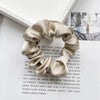 Wholesale Satin Handmade Minimalist High Elasticity Solid Color Hair Ring