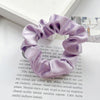 Wholesale Satin Handmade Minimalist High Elasticity Solid Color Hair Ring