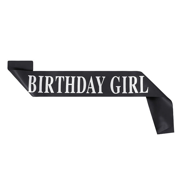 Wholesale Satin Shoulder Strap For Birthday Girl With Printing