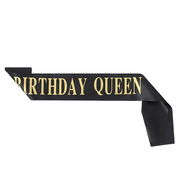 Wholesale Satin Shoulder Strap For Birthday Girl With Printing