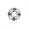 Wholesale Scarf Buckle Brooch Women's Unisex Zinc Alloy Geometric Flower Electroplated Clothing Accessory