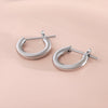 Wholesale Semicircular Geometric Smooth Minimalist Copper Electroplated Hoop Earrings For Women