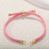 Wholesale Semifinished Milan Wire Bracelet Copperplated Real Gold Jewelry With Adjustable Diy Braided Rope