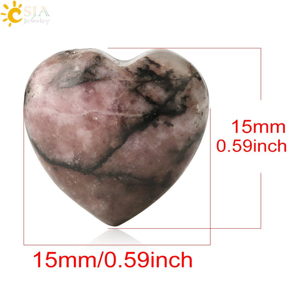 Wholesale Semiprecious Stone Heartshaped Jewelry Accessories